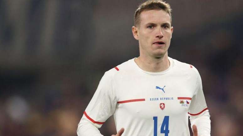 Jakub Jankto jogando na seleção tcheca