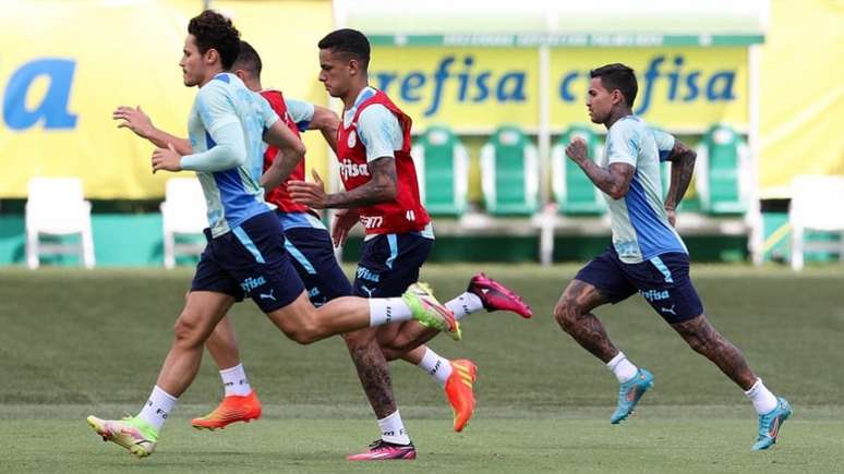 Palmeiras seguiu preparação para enfrentar o Corinthians na próxima quinta (Foto: Cesar Greco/Palmeiras)