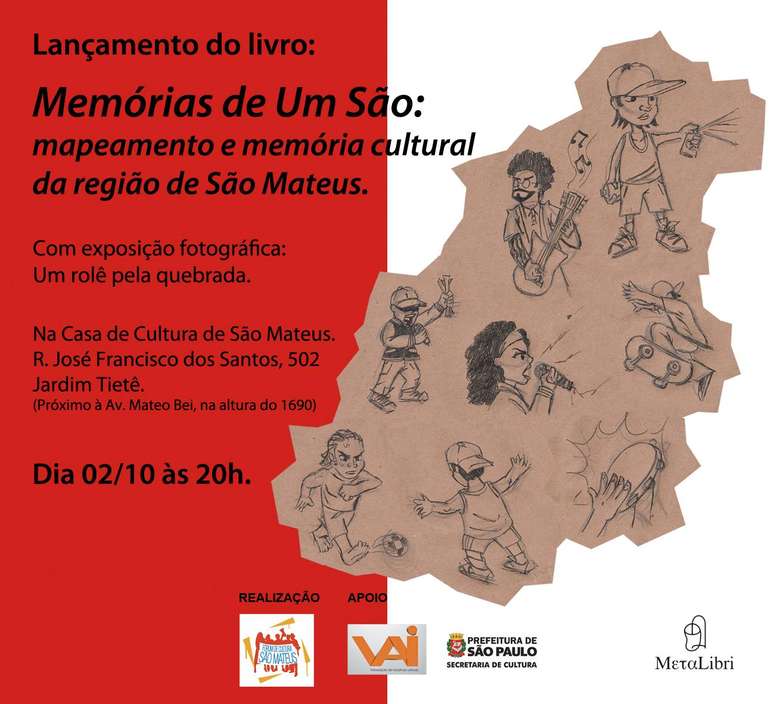 Cartaz lançamento do livro Memória de um São em 2014 @Divulgação