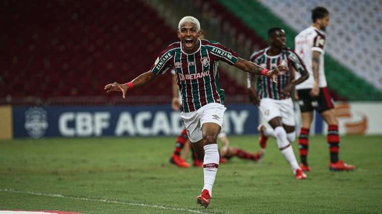 John Kennedy decidiu um Fla-Flu no Brasileirão 2021 (Foto: Lucas Merçon/Fluminense FC)