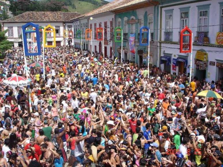 O carnaval em São Luiz de Paraitinga costuma encher as ruas ao som de marchinhas