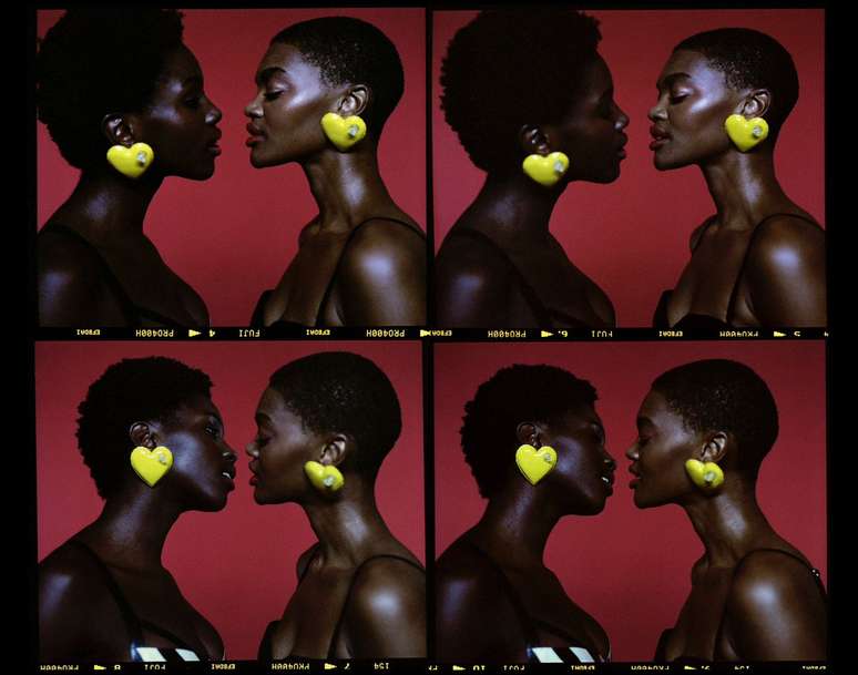 Vivica na campanha da Moschino 