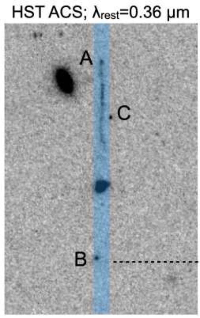 Points A and B are the most probable locations of the supermassive black hole Points A and B are the most probable locations of the supermassive black hole