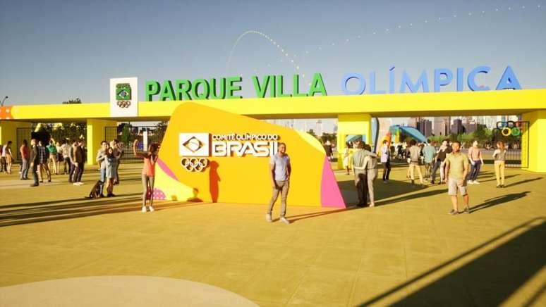 Protótipo do design do Parque Villa Olímpica foi divulgado (Foto: Divulgação)