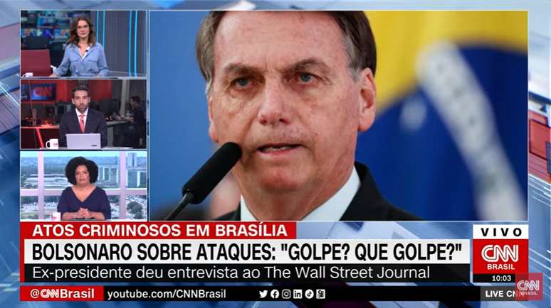 Momento de humor na CNN Brasil traduziu bem a situação política de Bolsonaro