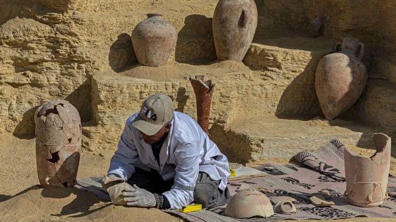 Os arqueólogos fizeram descobertas importantes em Saqqara, no Egito