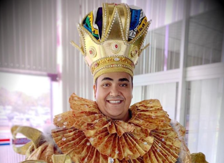 O Rei Momo do carnaval de Salvador, Alan Nery, de 35 anos
