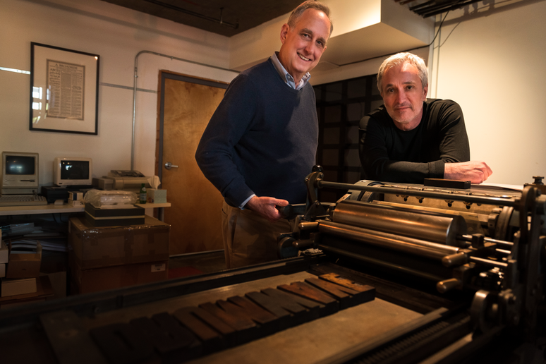 Hugh Dubberly e Andr&eacute; Vellozo, da DrumWave