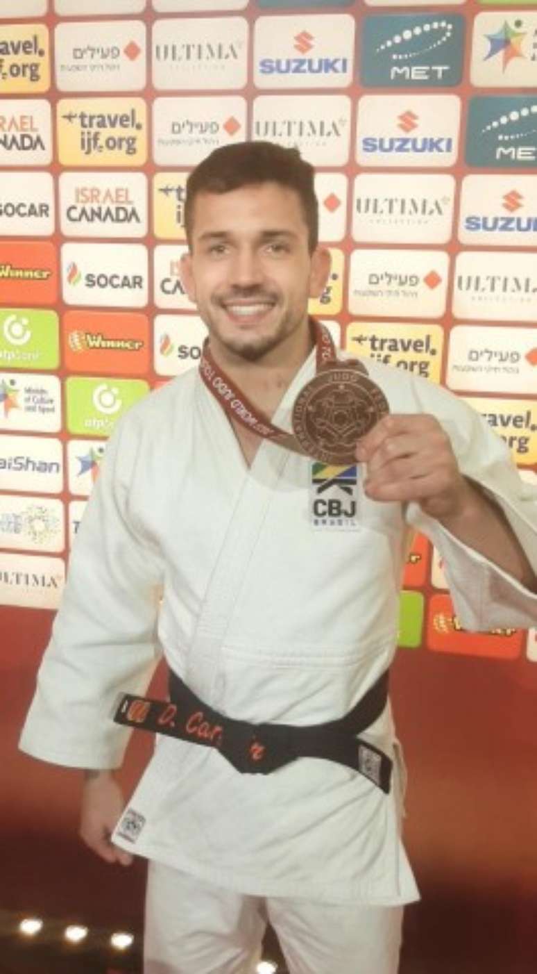 Daniel Cargnin com medalha de bronze em Grand Slam de Tel Aviv