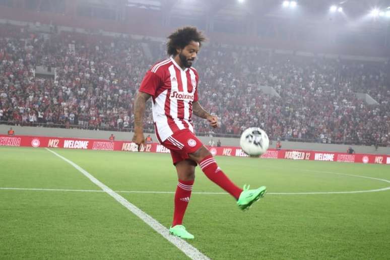 Marcelo deixa o Olympiacos (Foto: Divulgação / Olympiacos)