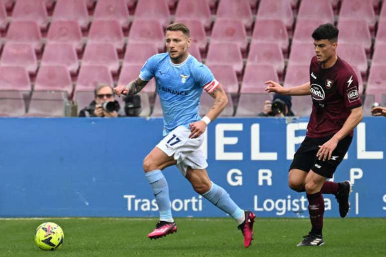 Ciro Immobile marcou os dois gols da Lazio no jogo