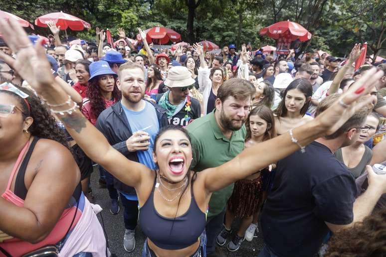 Foli&otilde;es curtem Bloco do Abrava em S&atilde;o Paulo