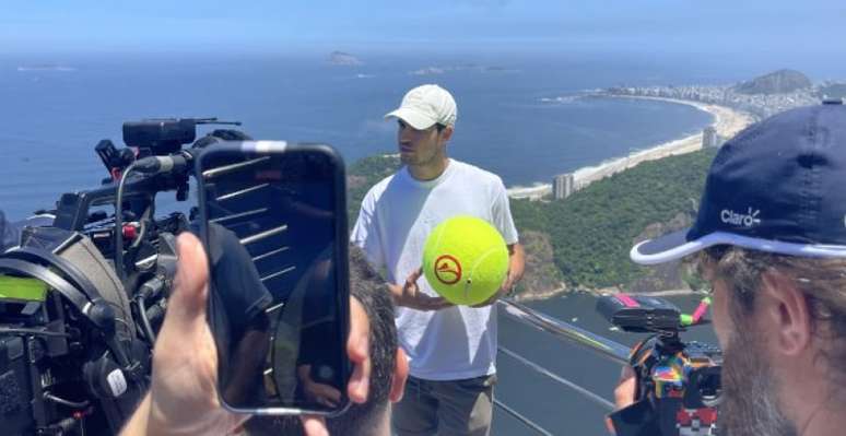 Alcaraz já no Rio (Reprodução Twitter Nicola Arzani/ATP)