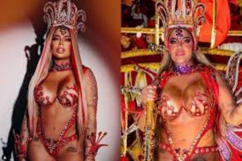 Pela diferença entre as duas fotografias, Rafaella Santos é acusada de fazer intervenção nas fotografias do seu instagram. 