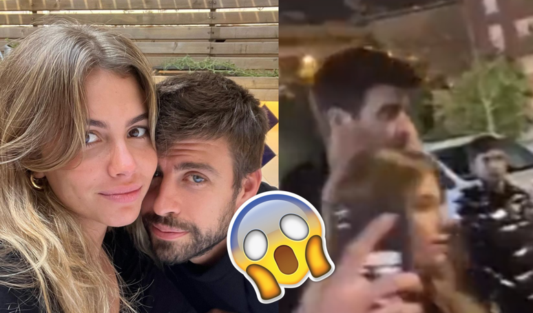 Gerard Piqué e sua namorada, Clara Chía, viveram um momento bastante desconfortável .