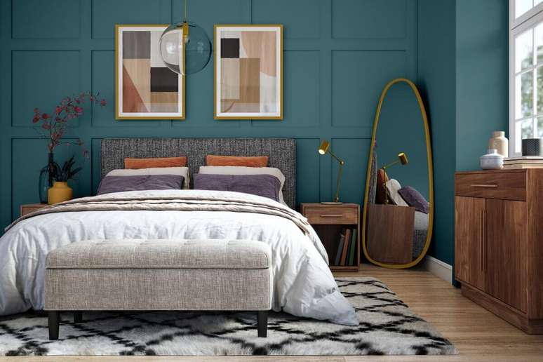 Blue-green is a trendy color and attracts positive feelings. 