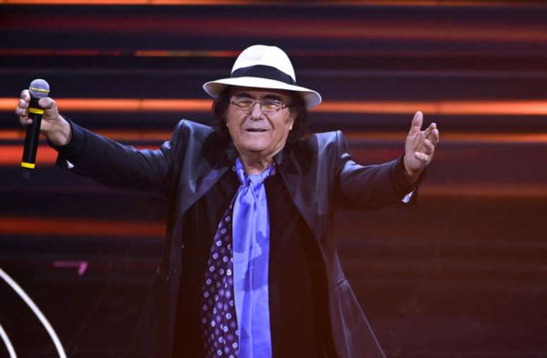 Al Bano durante sua apresentação no Festival de Sanremo