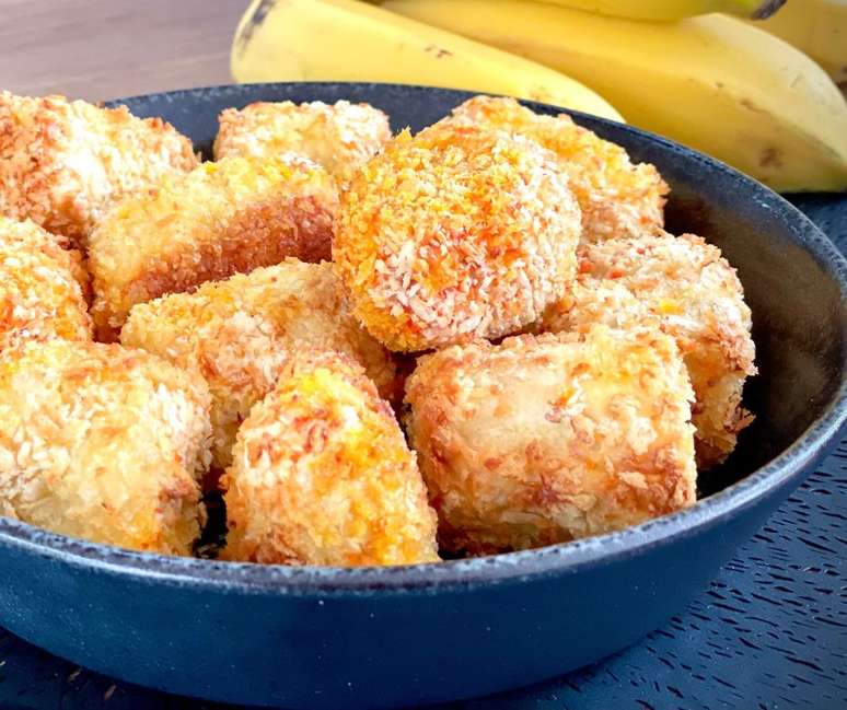 Banana à milaensa sem fritar, sem sujeira e com menos calorias.