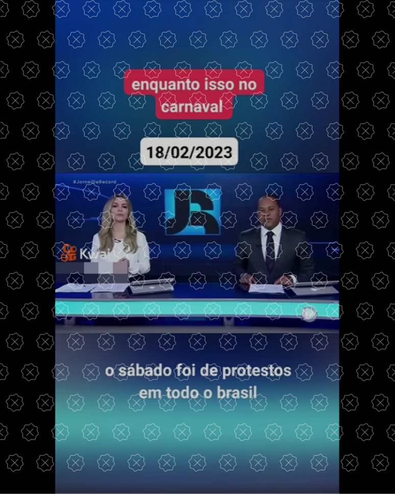 Posts compartilham trecho de Jornal da Record de novembro de 2019 como se fosse atual