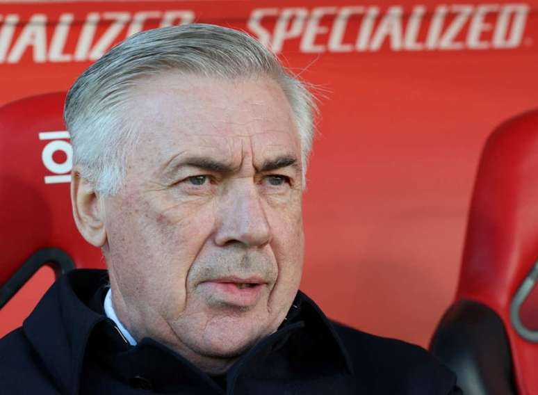 Carlo Ancelotti, treinador do Real Madrid (Foto: JAIME REINA / AFP)