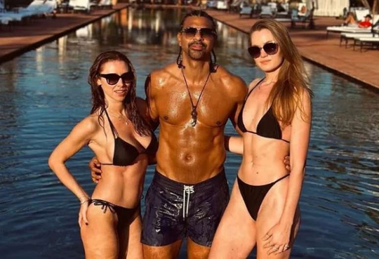 Boxeador David Haye vive trisal com cantora e modelo (Foto: Reprodução/Instagram)