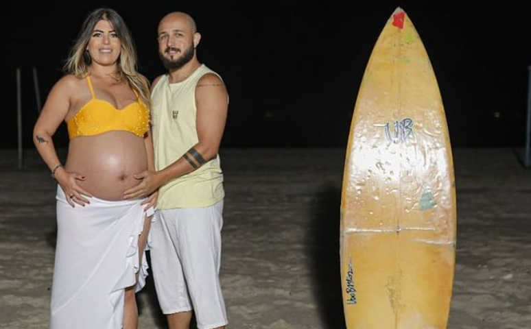 Bruna Surfistinha com o ex-marido Xico Santos