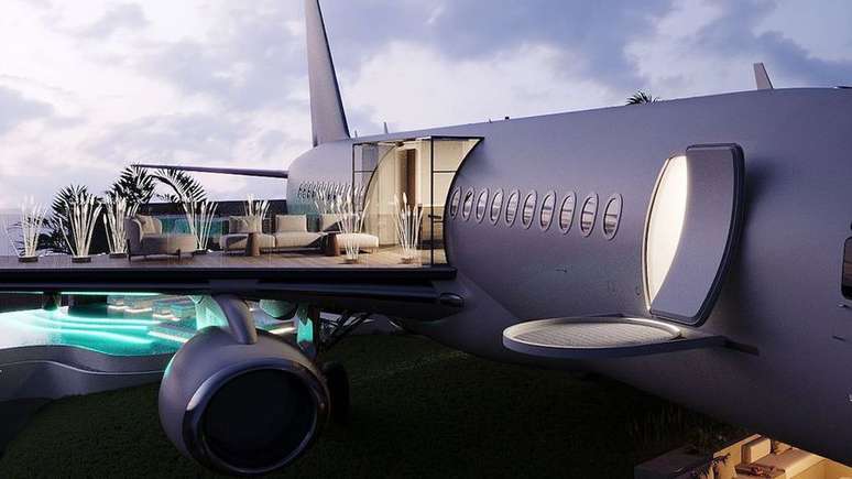 Boeing becomes a luxury “hotel” with panoramic views and daily rates of R$ 36,000