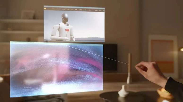 Gesture controls can move and resize windows or act as a mouse pointer (Image credit: Disclosure / Xiaomi) Gesture controls can move and resize windows or act as a mouse pointer (Image credit: Disclosure / Xiaomi)