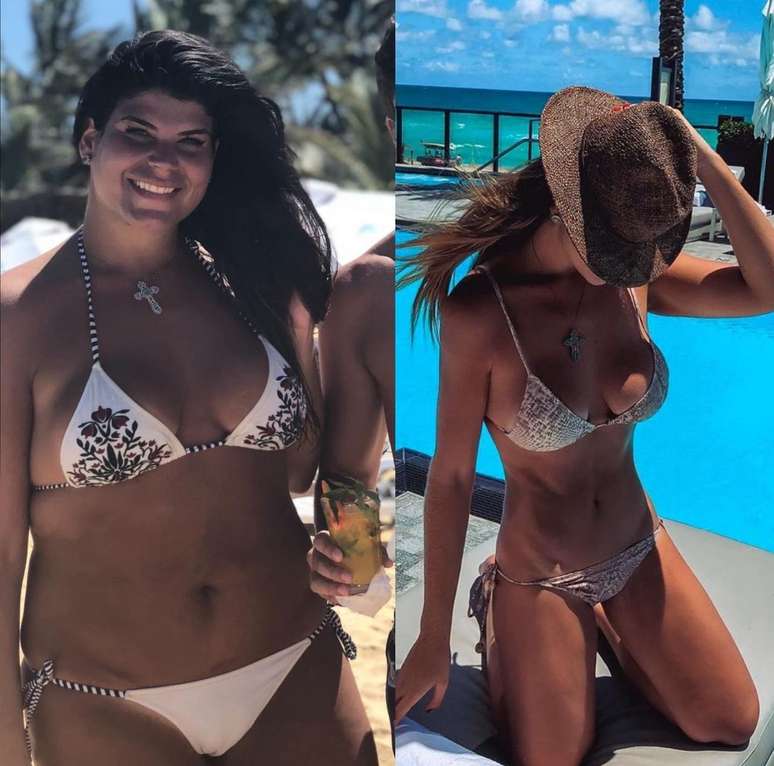 Antes e depois da Carol Taurisano |