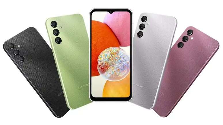Samsung Galaxy A14 4G borrows design and some features from its 5G-powered sibling (Image: Samsung) Samsung Galaxy A14 4G borrows design and some features from its 5G-powered sibling (Image: Samsung)