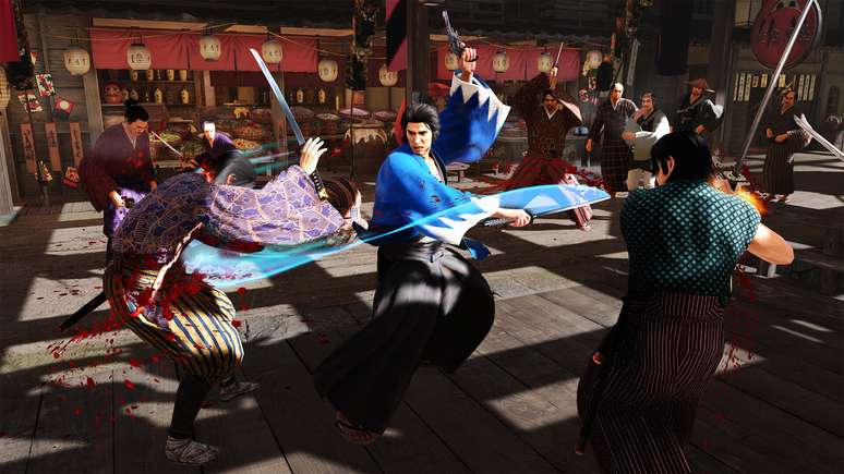 Há quatro estilos de combate para escolher em Like a Dragon: Ishin!