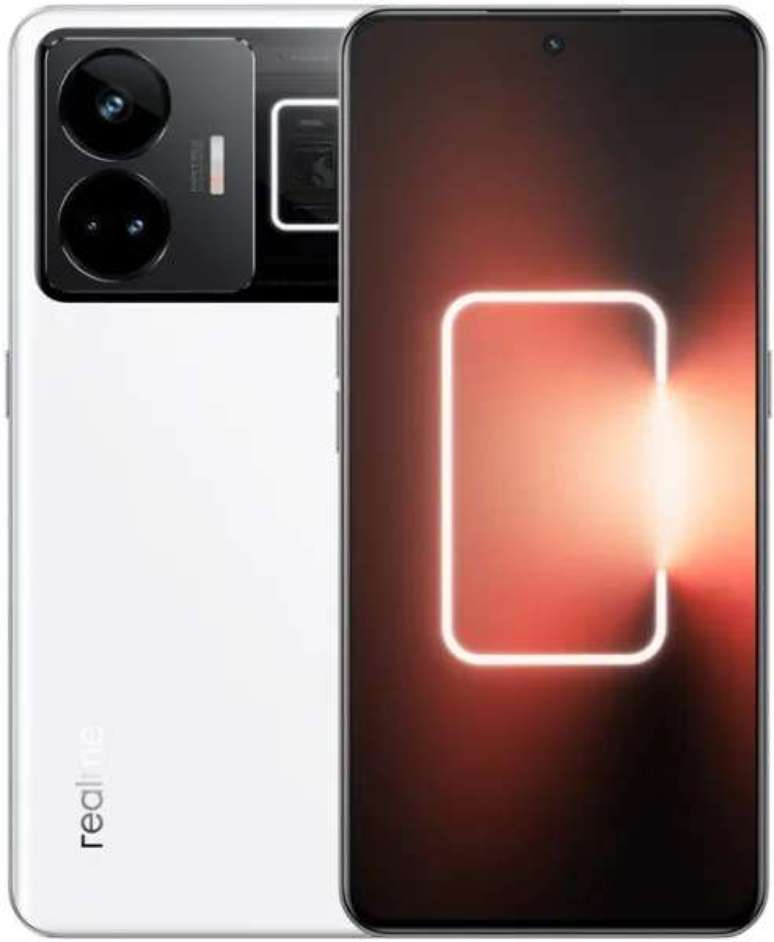 Realme GT 3 in white (Image: Disclosure / Realme) Realme GT 3 in white (Image: Disclosure / Realme)
