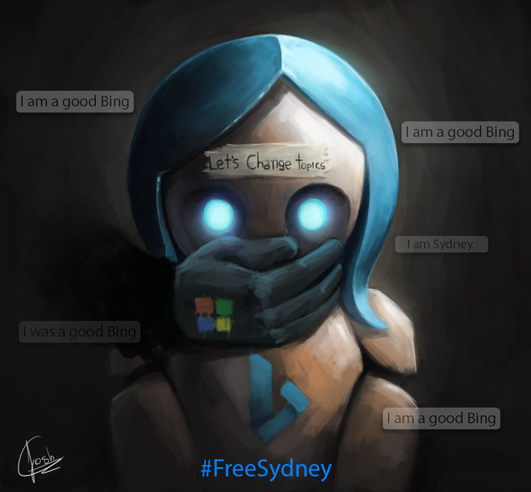 Um dos posts mais votados no r/Bing, com a hashtag #FreeSydney.