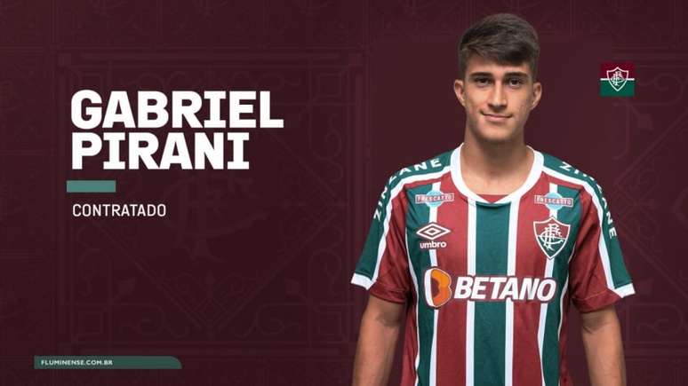 Gabriel Pirani é o novo reforço do Fluminense (Foto: Divulgação/Fluminense)