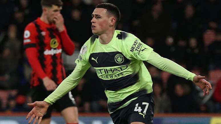 Foden brilhou na vitória do City na Copa da Inglaterra (ADRIAN DENNIS / AFP)