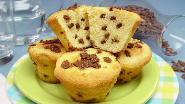 O muffin com gotas de chocolate vai deixar a lancheira das crianças mais gostosa