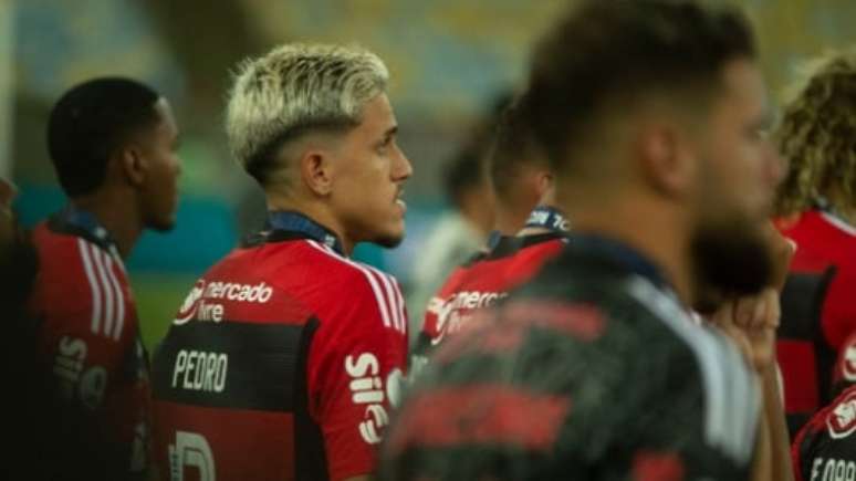 Pedro, do Flamengo, com semblante abatido depois da derrota (Armando Paiva / LANCE!)