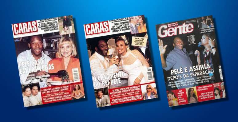 O namoro, o casamento e a separação de Pelé e Assíria foram acompanhados pela imprensa