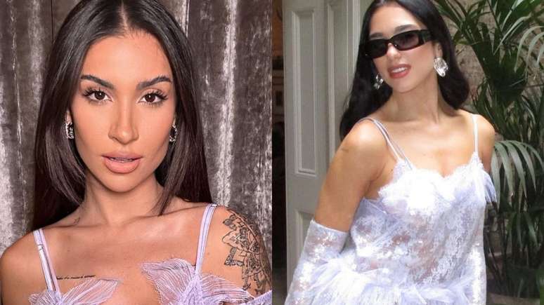 "Dua Rosa ou a Boca Lipa?"; Bianca Andrade se diverte ao repetir look fantástico de Dua Lipa