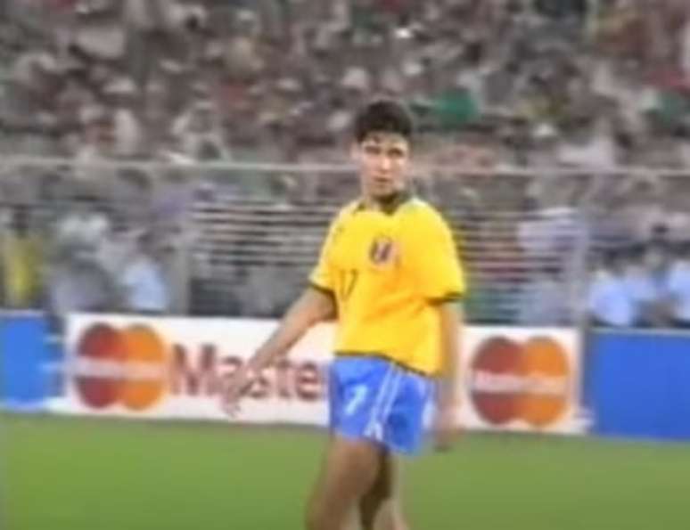 Ramon marcou na série de pênaltis contra Portugal no Mundial Sub-20 de 1991 (Reprodução / RTPi)