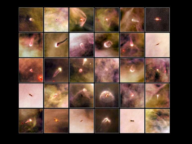 Estrelas recém-nascidas na nebulosa de Órion, um dos "berçários" de estrelas mais estudados (Imagem: Reprodução/NASA/ESA, L. Ricci (ESO)