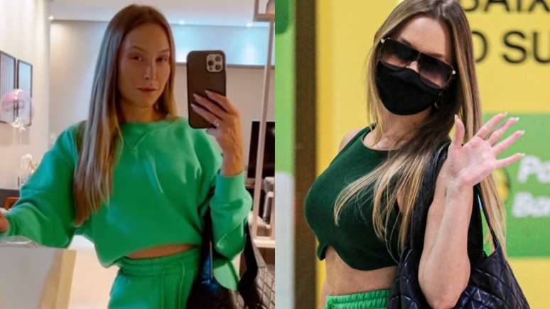 In a casual travel look, Carla Diaz invests in a BRL 25,000 purse!