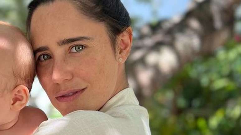 Fernanda Vasconcellos celebrates eight months of her son Romeo: ‘Infinite love!’
