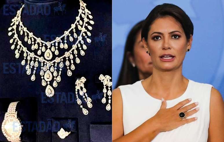 As joias seriam um presente para a ex-primeira dama
