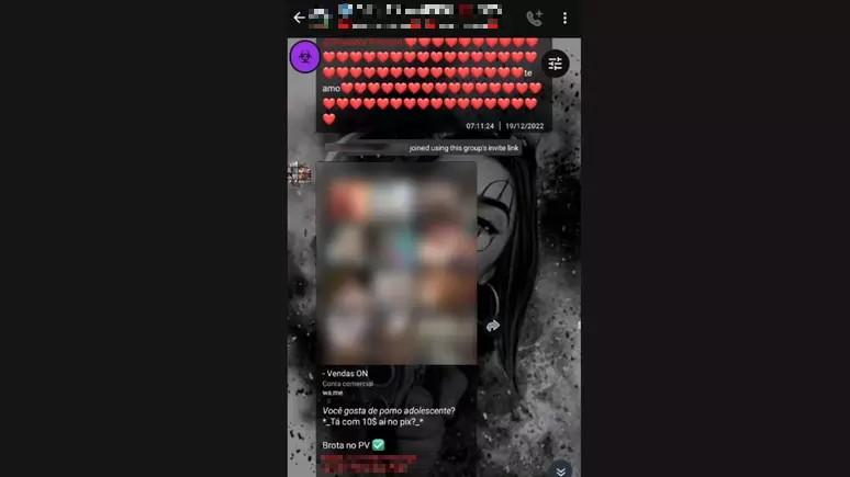 Apuração do Byte identificou venda e compartilhamento de conteúdos de exploração infantil no Telegram e WhatsApp