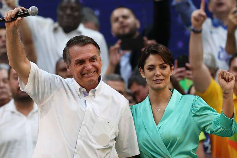 Jair Bolsonaro e Michelle Bolsonaro