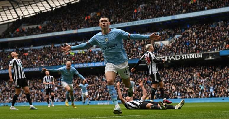 Manchester City derrotou o Newcastle pela Premier League (Foto: PAUL ELLIS / AFP)