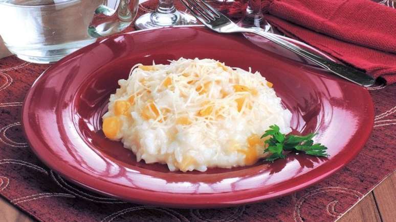 Risoto de mandioquinha