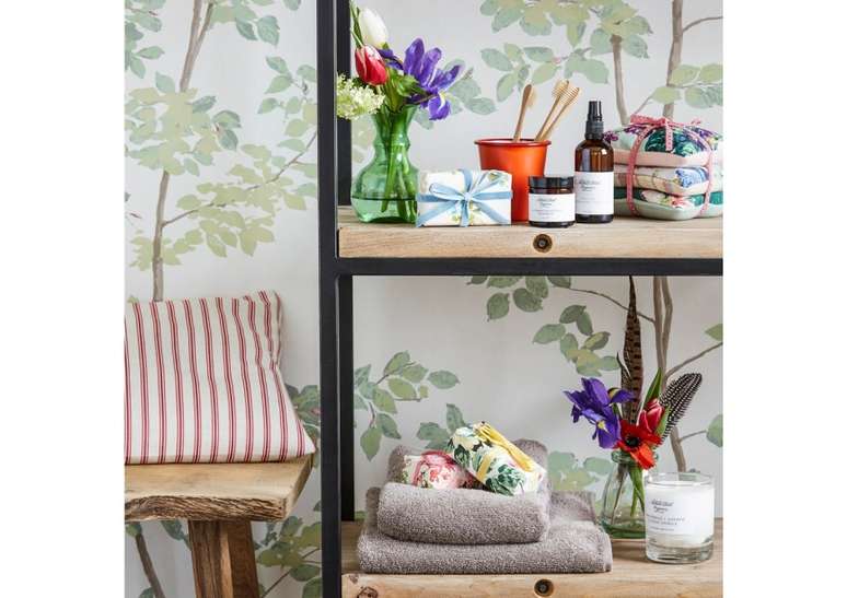 Display nice toiletries on open shelves.