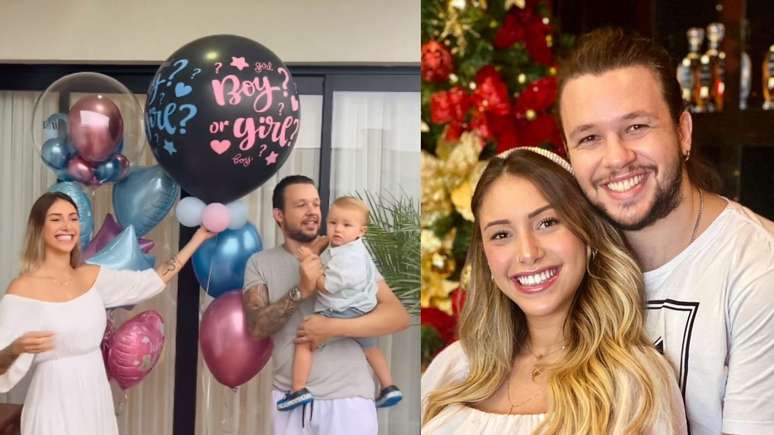 Bruno, from KLB, shows the second pregnancy reveal tea and tells the baby’s name on the web